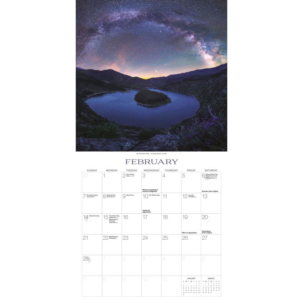 Galaxy of Stars 2027 Wall Calendar by Gladstone Media Second Alternate Image