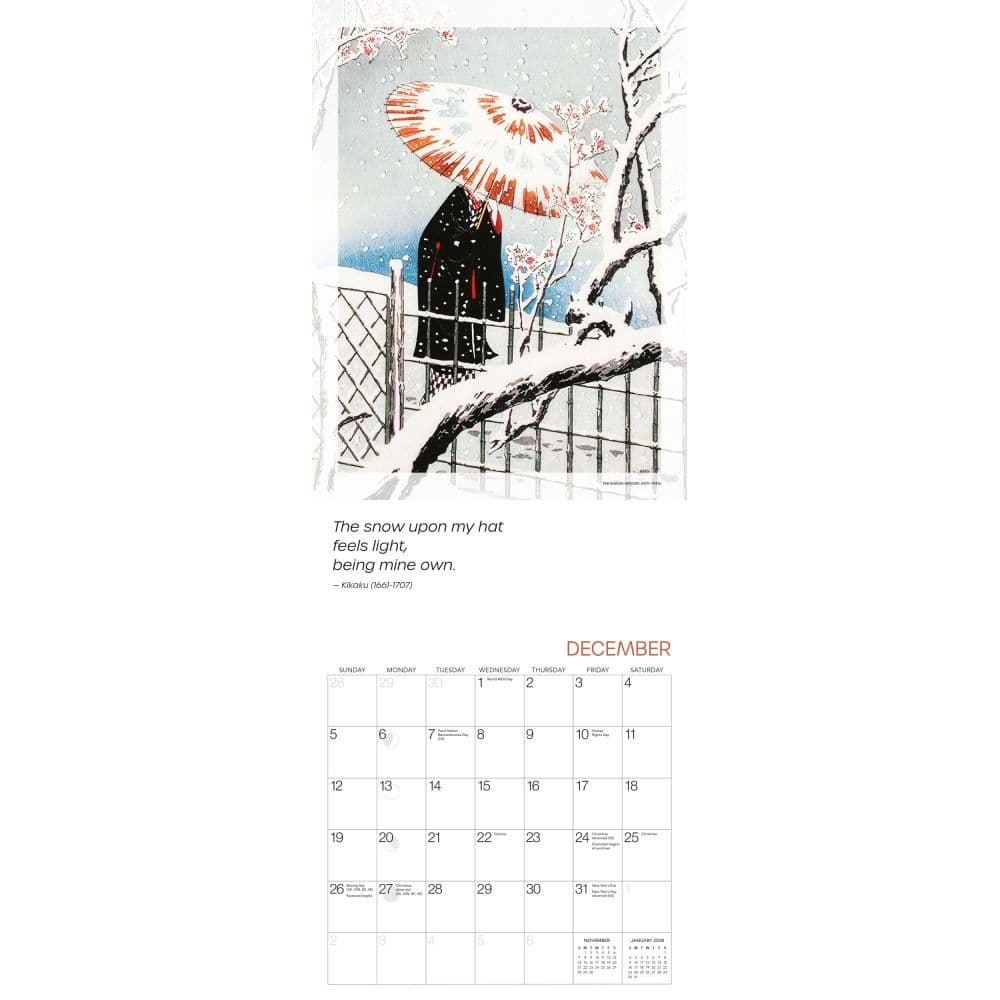 Haiku BIG 2027 Vertical Wall Calendar by Gladstone Media Fourth Alternate Image