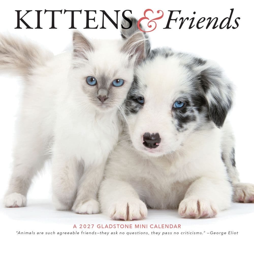 image Kittens and Friends 2027 Mini Wall Calendar by Gladstone Media Main Product Image
