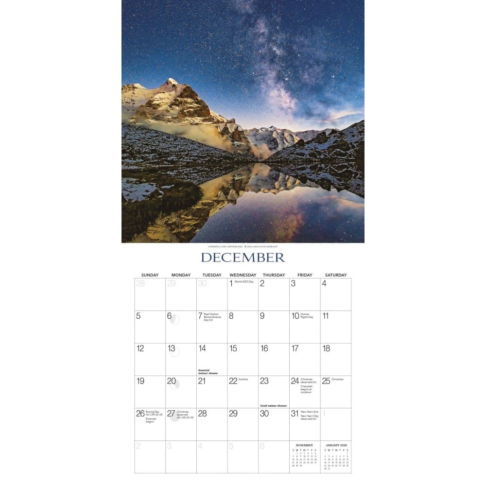 Galaxy of Stars 2027 Mini Wall Calendar by Gladstone Media Fourth Alternate Image