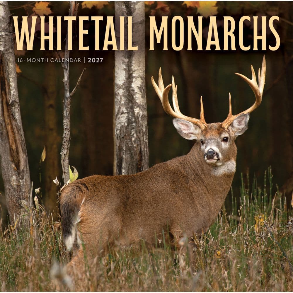 Whitetail Monarchs 2027 Wall Calendar Main Product Image