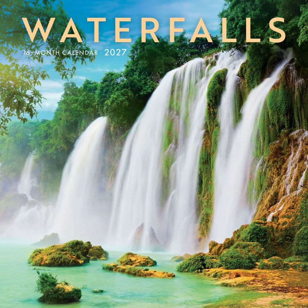 Waterfalls  2027 Mini Wall Calendar Main Product Image