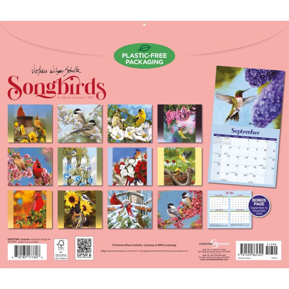 Wildlife 2027 Deluxe Wall Calendar by Victoria Schultz First Alternate Image