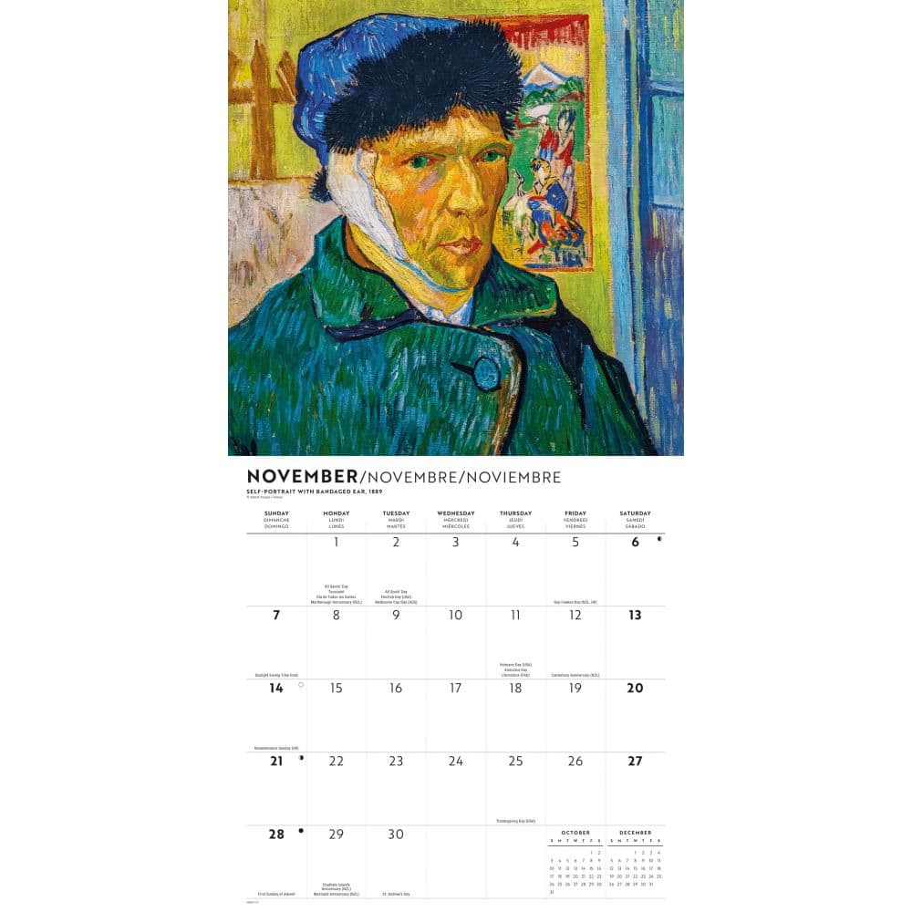 Van Gogh 2027 Wall Calendar Fourth Alternate Image