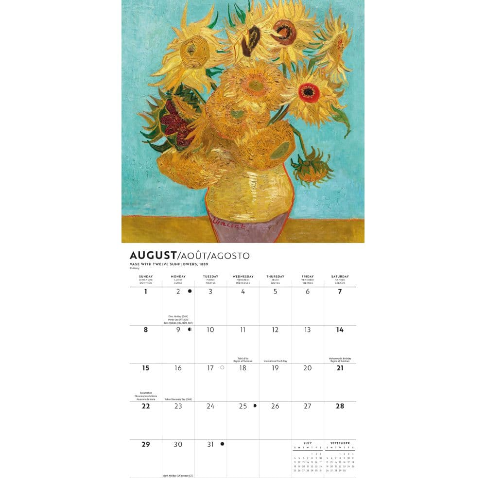 Van Gogh 2027 Mini Wall Calendar Third Alternate Image