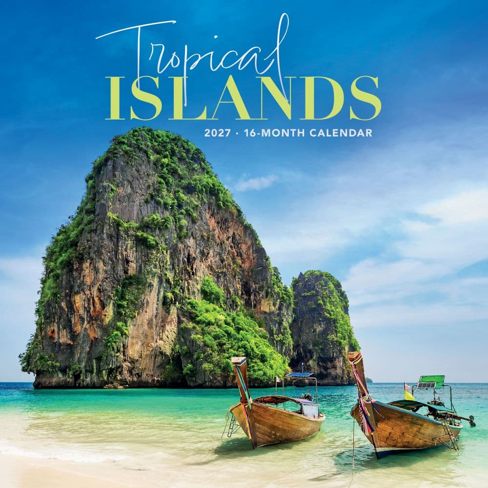 Tropical Islands 2027 Wall Calendar Main Product Image