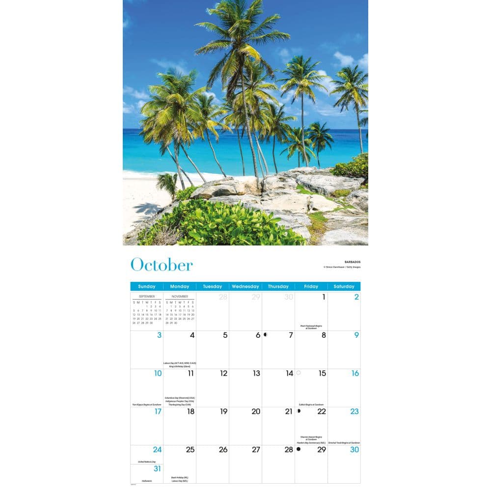 Tropical Islands 2027 Wall Calendar Fourth Alternate Image