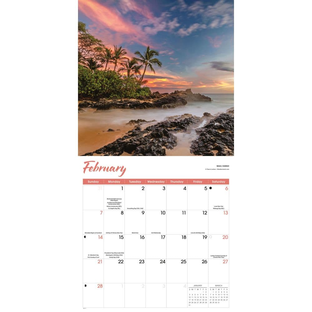 Tropical Islands 2027 Wall Calendar Second Alternate Image