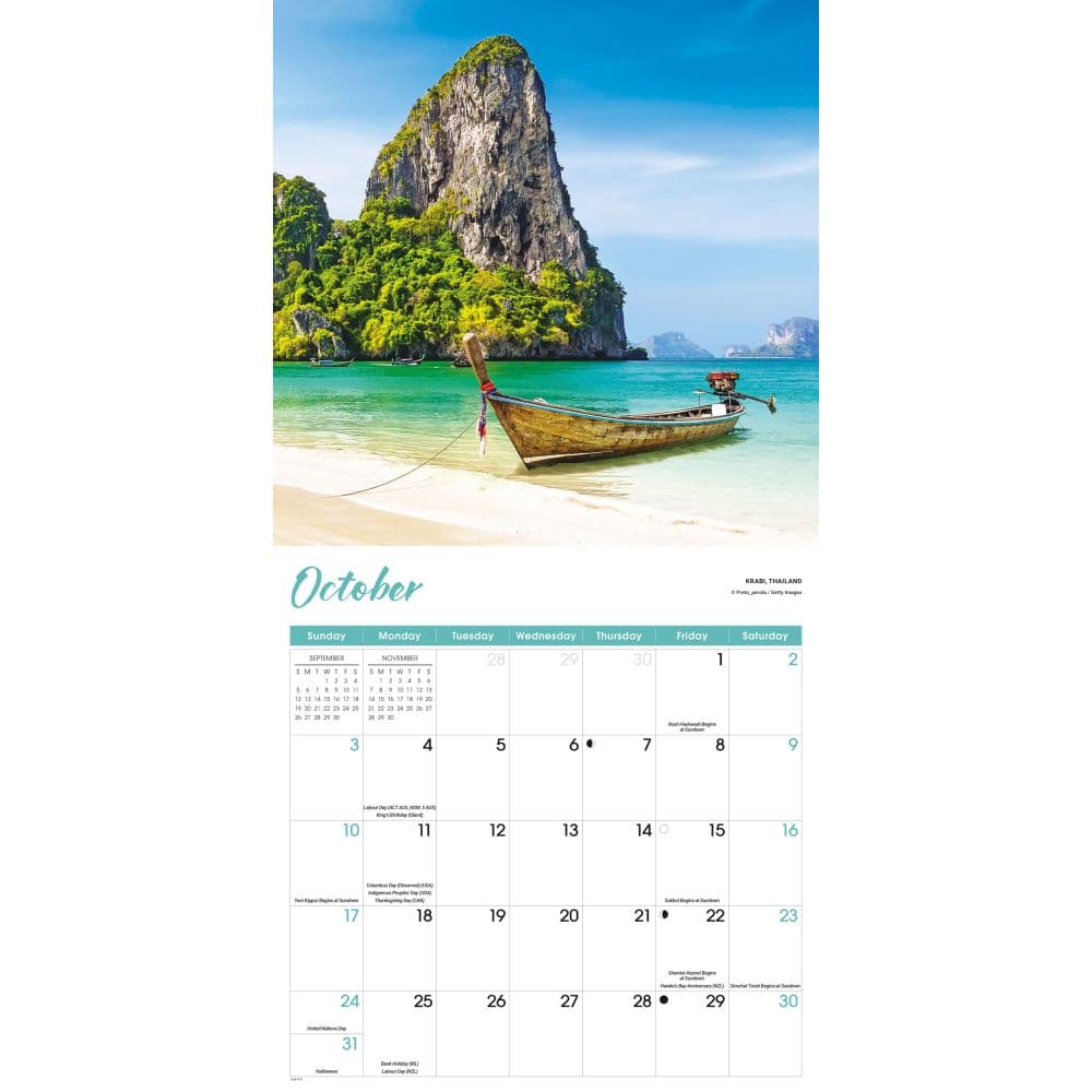 Tropical Islands 2027 Wall Calendar Fourth Alternate Image