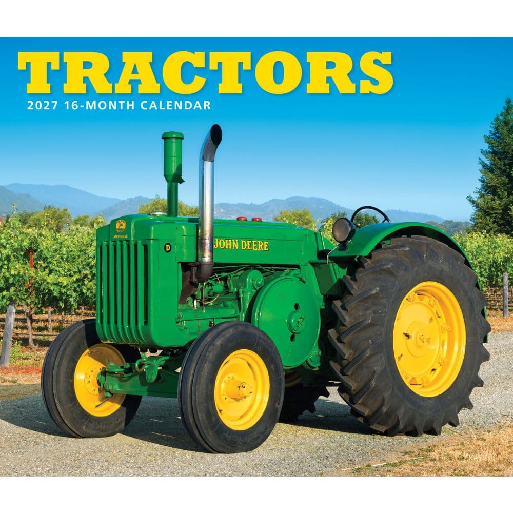 Tractors 2027 Deluxe Wall Calendar Main Product Image