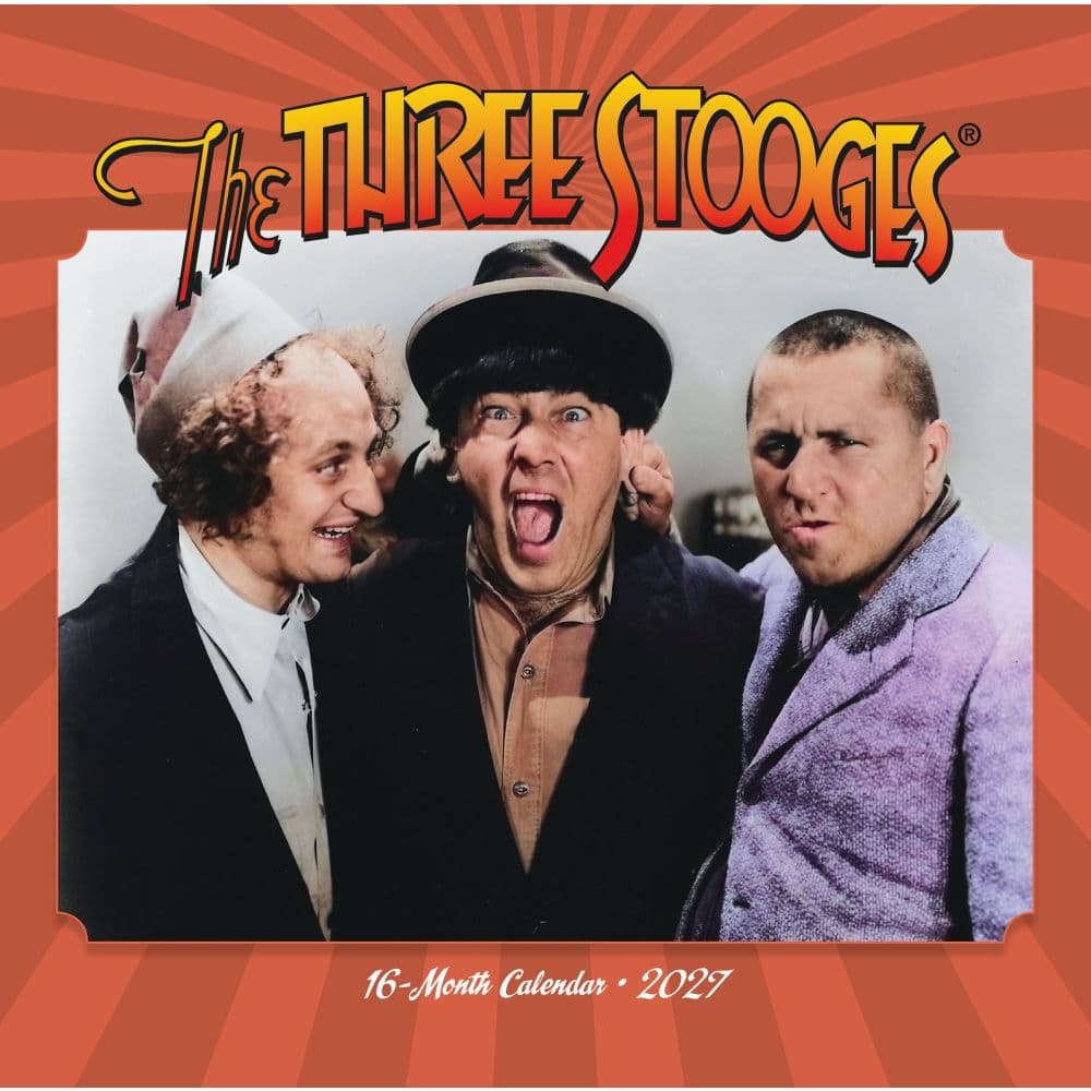 image Three Stooges 2027 Wall Calendar Main Product Image