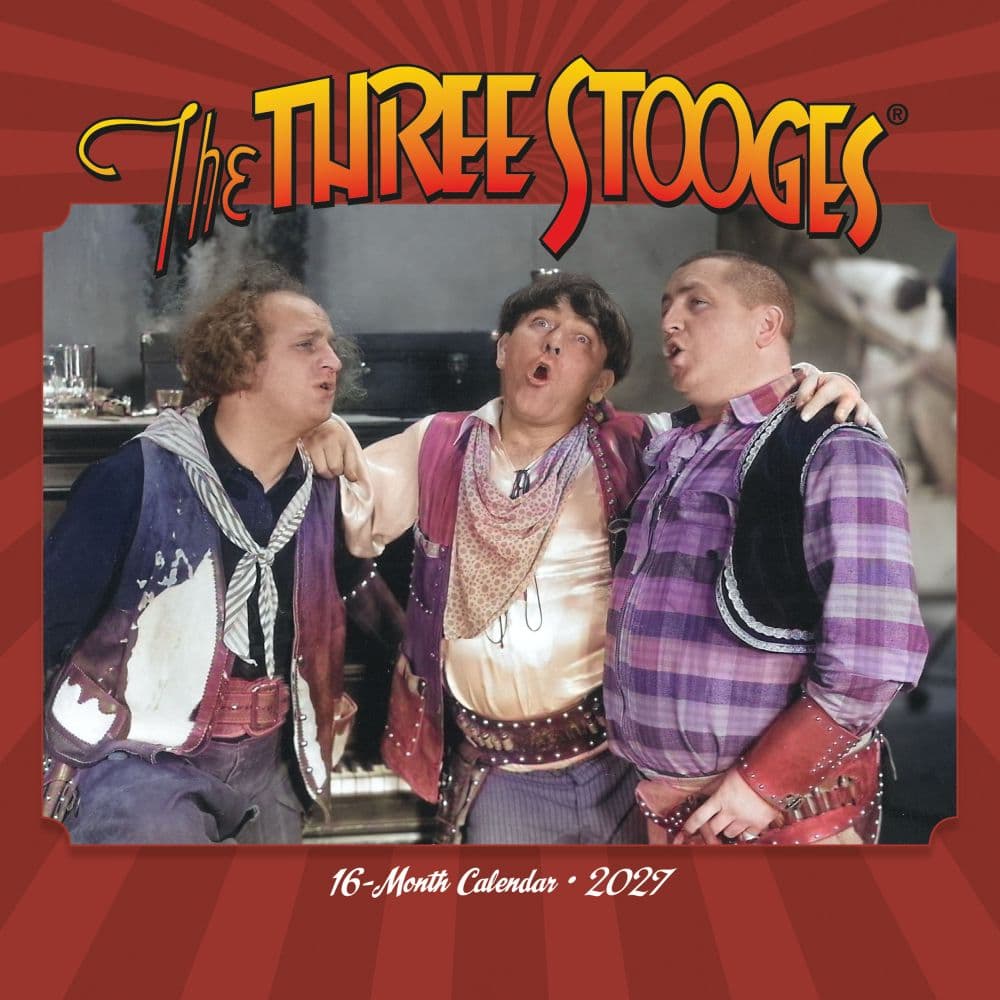 image Three Stooges 2027 Mini Wall Calendar Main Product Image