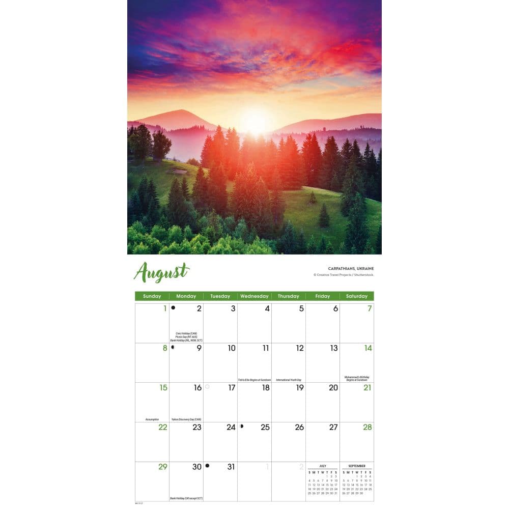 Sunsets 2027 Mini Wall Calendar Third Alternate Image