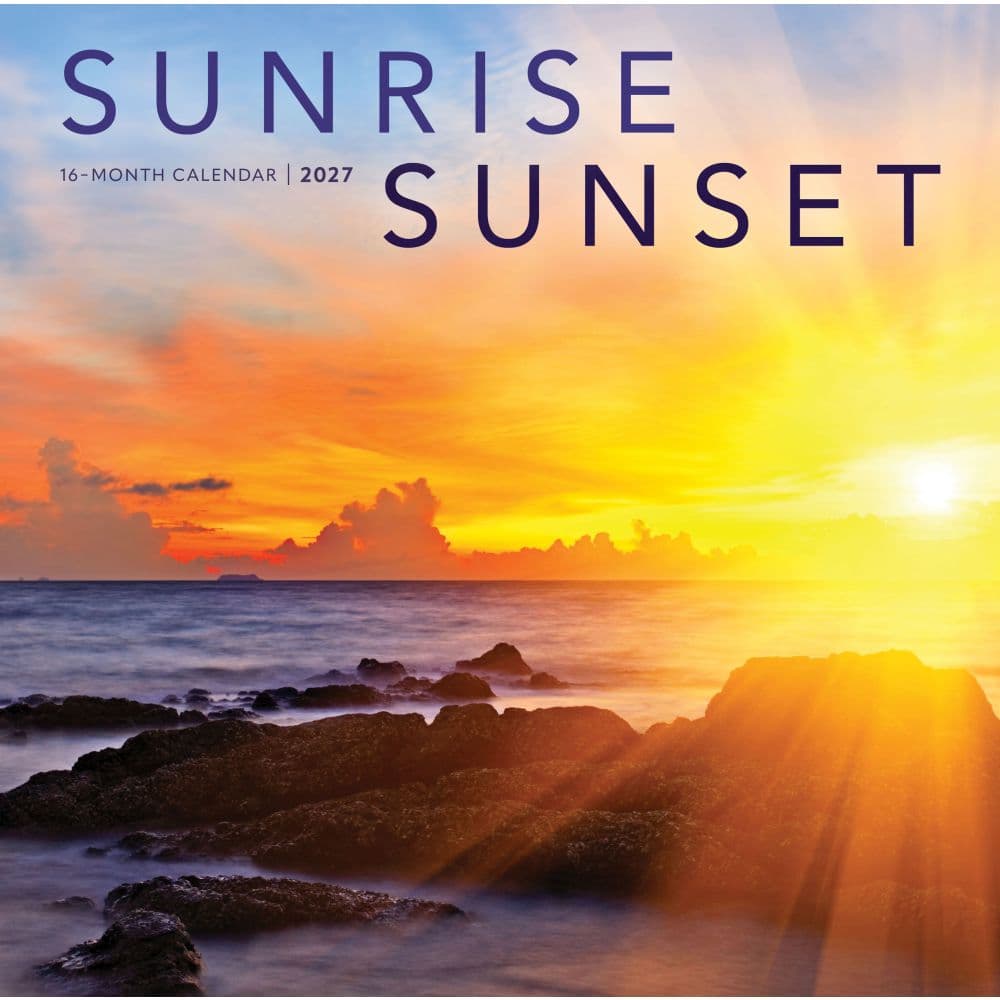Sunrise Sunset 2027 Wall Calendar Main Product Image