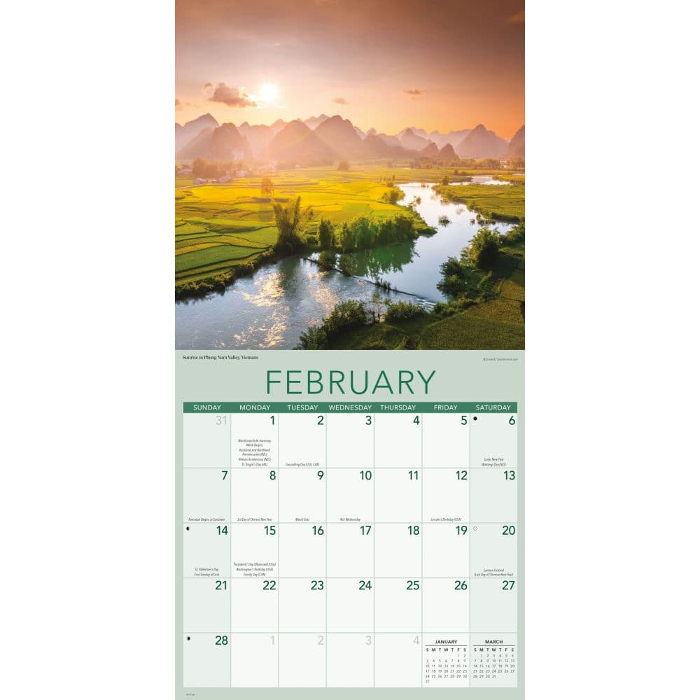 Sunrise Sunset 2027 Wall Calendar Second Alternate Image
