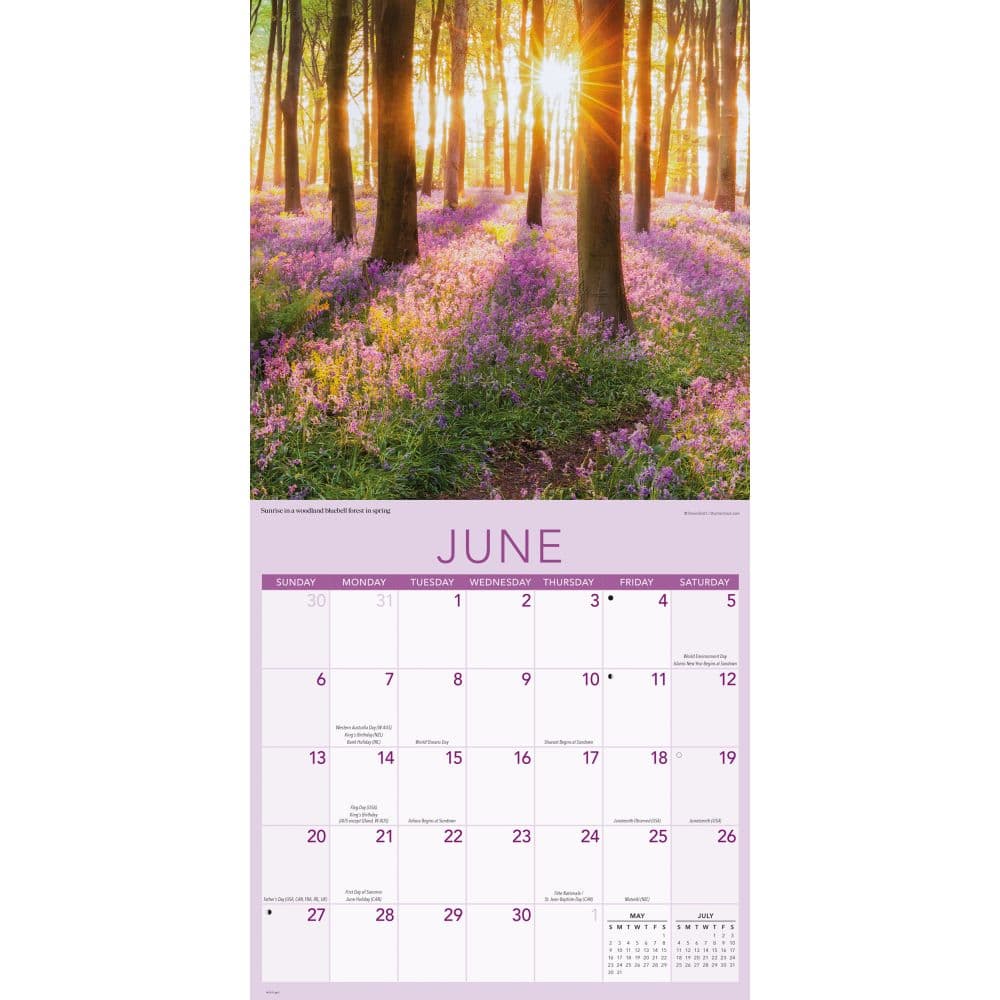 Sunrise Sunset 2027 Wall Calendar Third Alternate Image