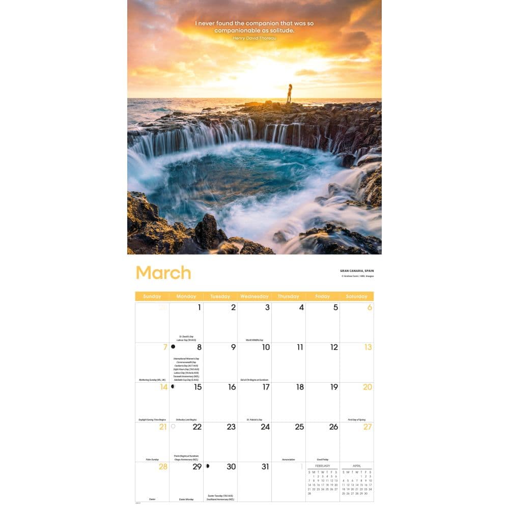Solitude 2027 Wall Calendar Second Alternate Image