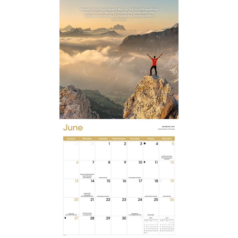 Solitude 2027 Wall Calendar Third Alternate Image