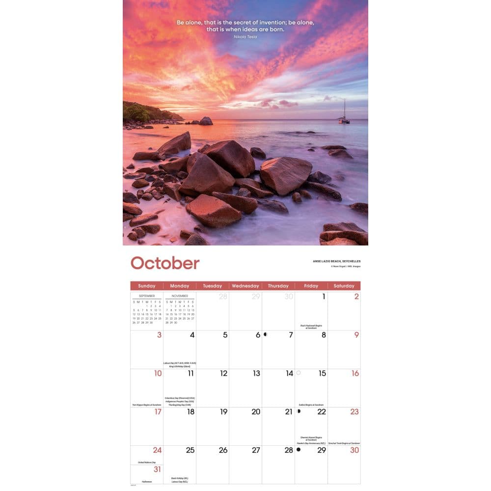 Solitude 2027 Wall Calendar Fourth Alternate Image