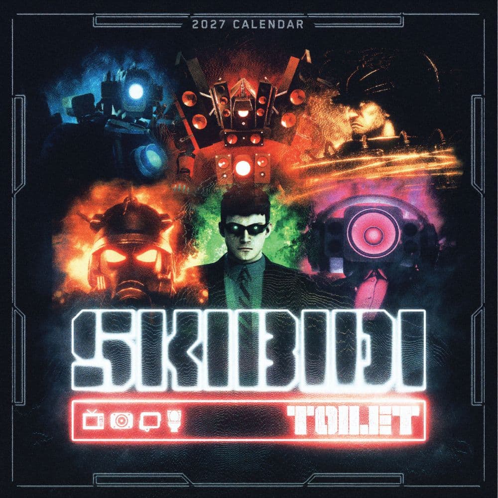 Skibidi Toilet 2027 Wall Calendar Main Product Image