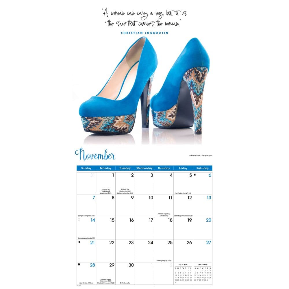 Shoes 2027 Mini Wall Calendar Fourth Alternate Image