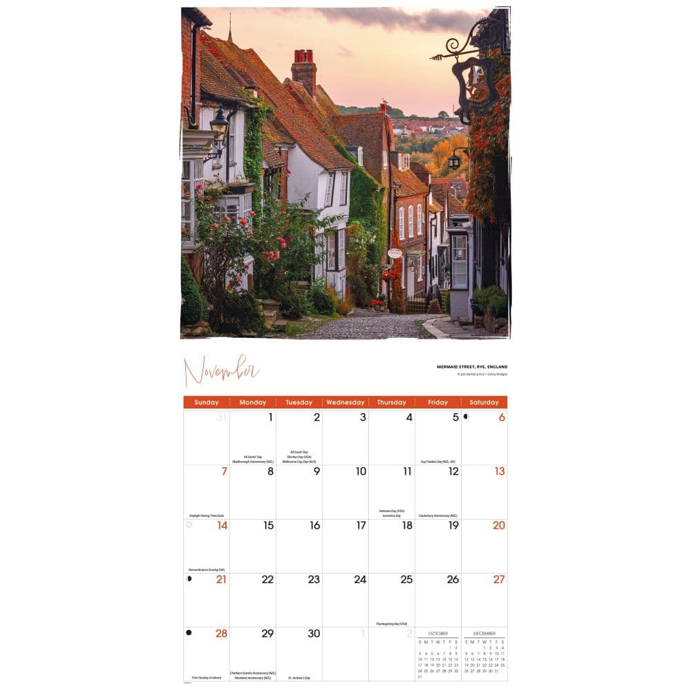 Romantic Europe 2027 Wall Calendar Fourth Alternate Image