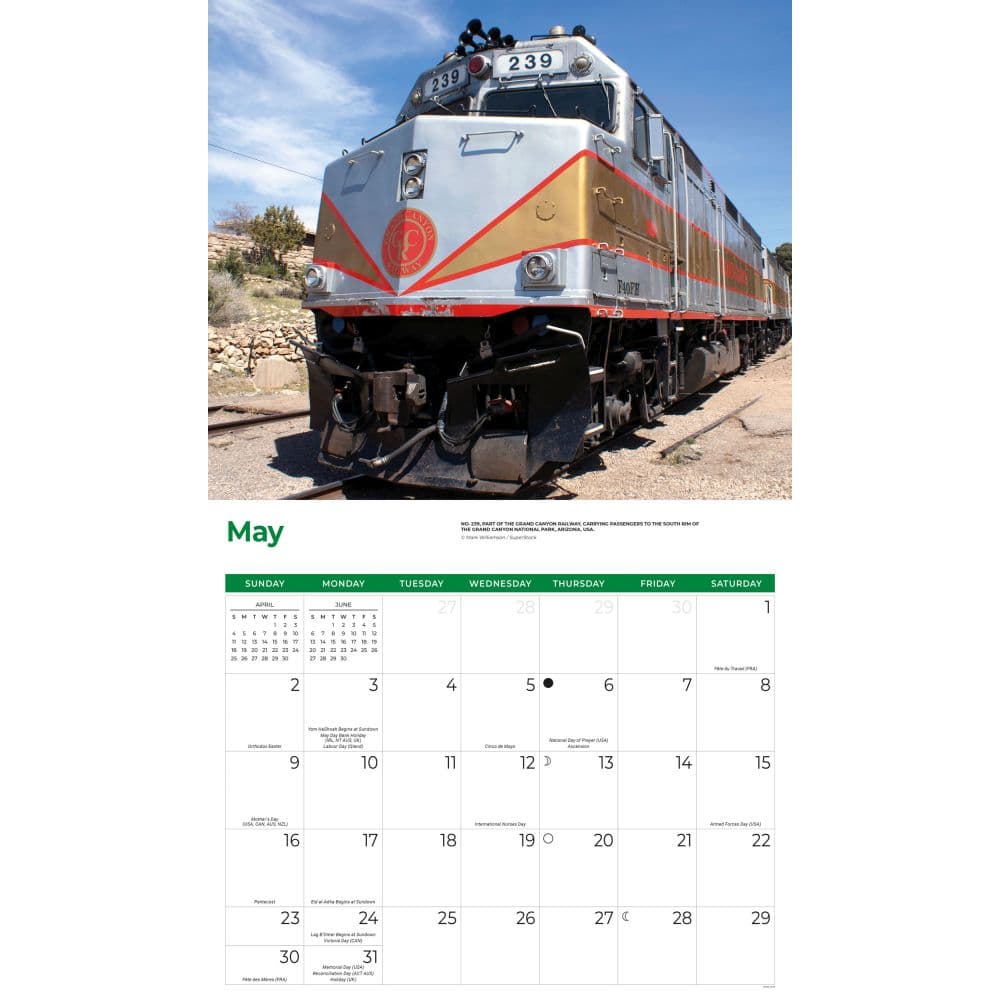 Railroading 2027 Wall Calendar Third Alternate Image