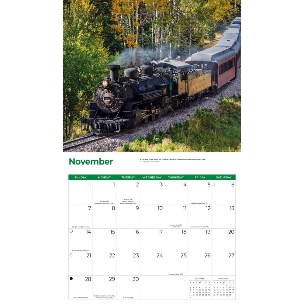 Railroading 2027 Wall Calendar Fourth Alternate Image