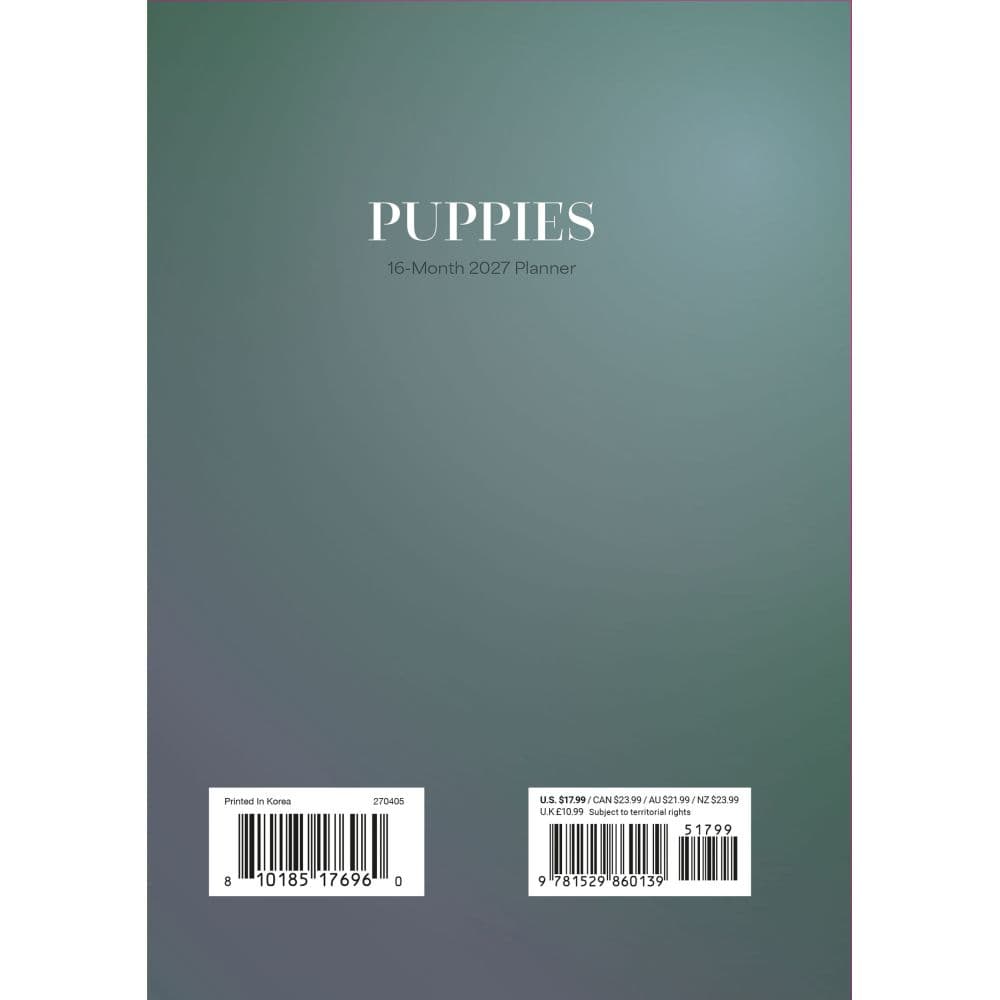 Puppies 2027 Engagement Planner First Alternate Image