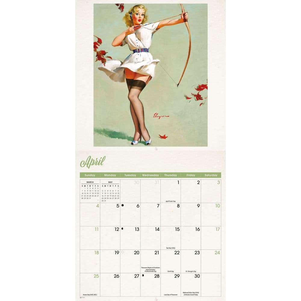 Pin Ups 2027 Mini Wall Calendar Third Alternate Image