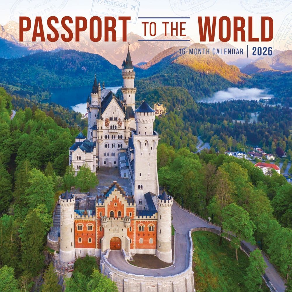 Passport to the World 2027 Mini Wall Calendar Main Product Image