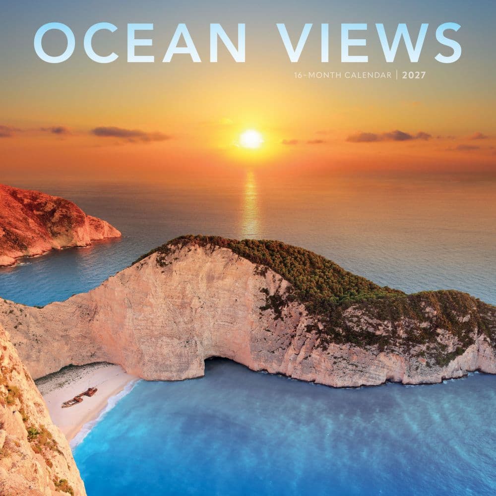 Ocean Views 2027 Wall Calendar Main Product Image