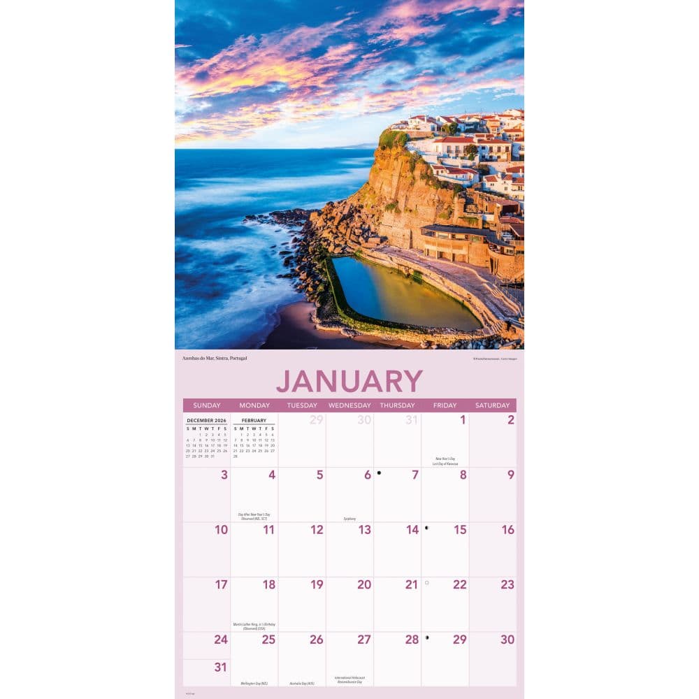 Ocean Views 2027 Wall Calendar Second Alternate Image