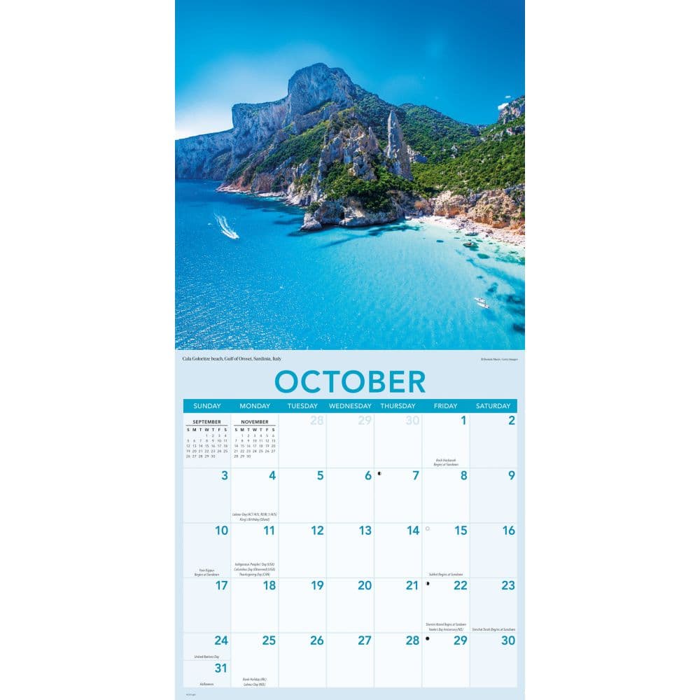 Ocean Views 2027 Wall Calendar Fourth Alternate Image