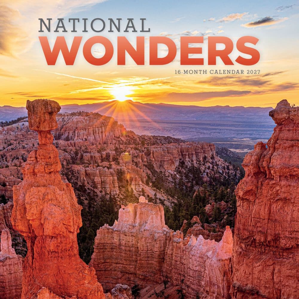 National Wonders 2027 Wall Calendar Main Product Image