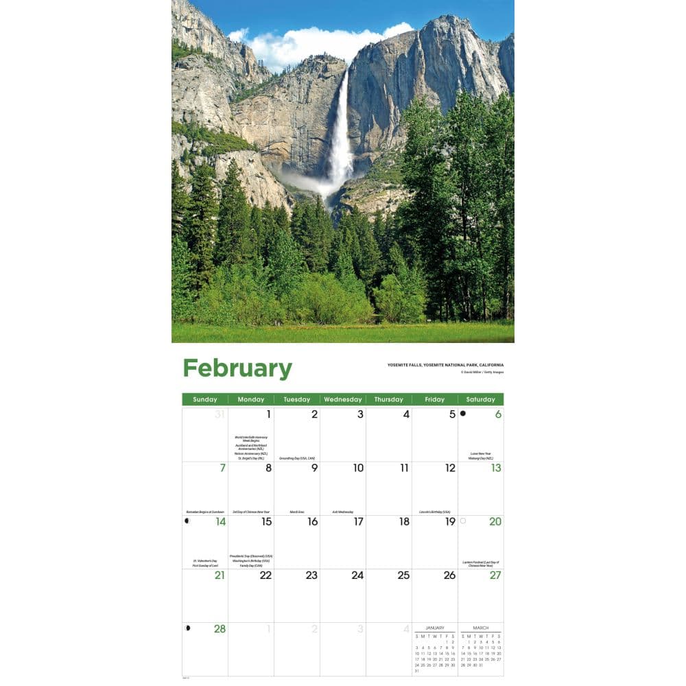 National Wonders 2027 Wall Calendar Second Alternate Image