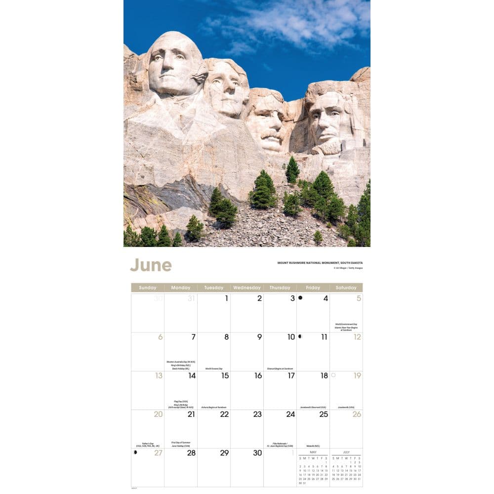 National Wonders 2027 Wall Calendar Third Alternate Image