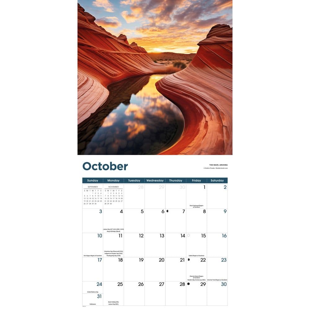 National Wonders 2027 Wall Calendar Fourth Alternate Image
