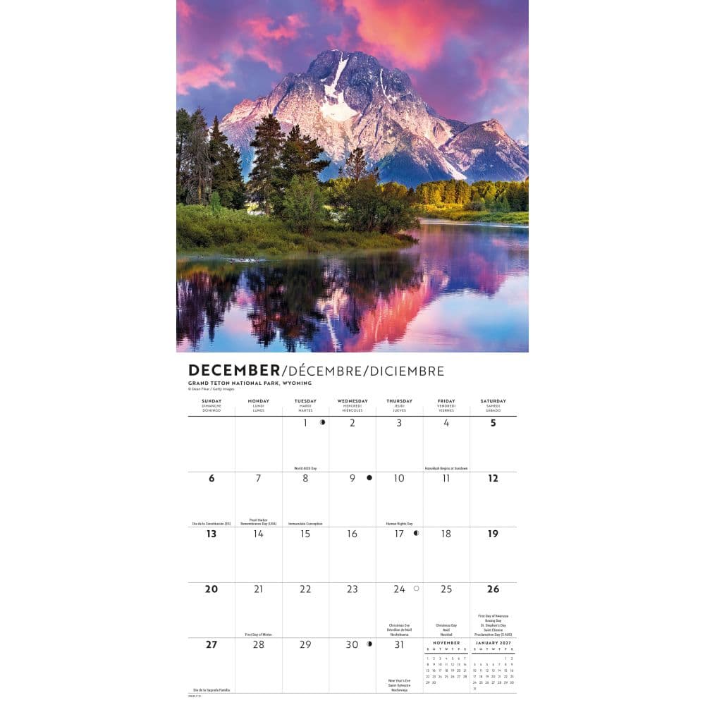 National Parks 2027 Mini Wall Calendar Fourth Alternate Image