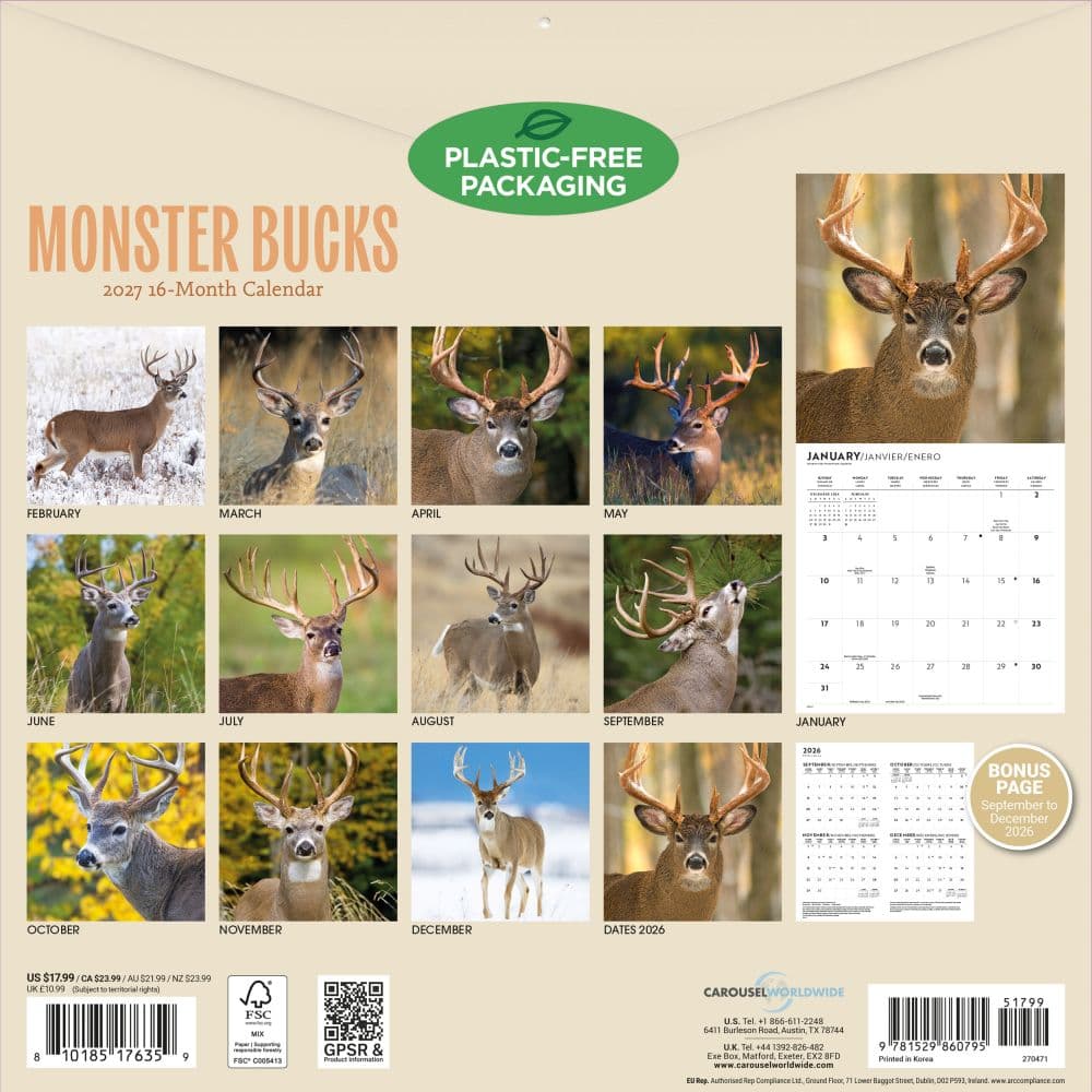 Monster Bucks 2027 Wall Calendar First Alternate Image