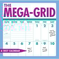 image Mega Grid 2027 Wall Calendar Main Product Image