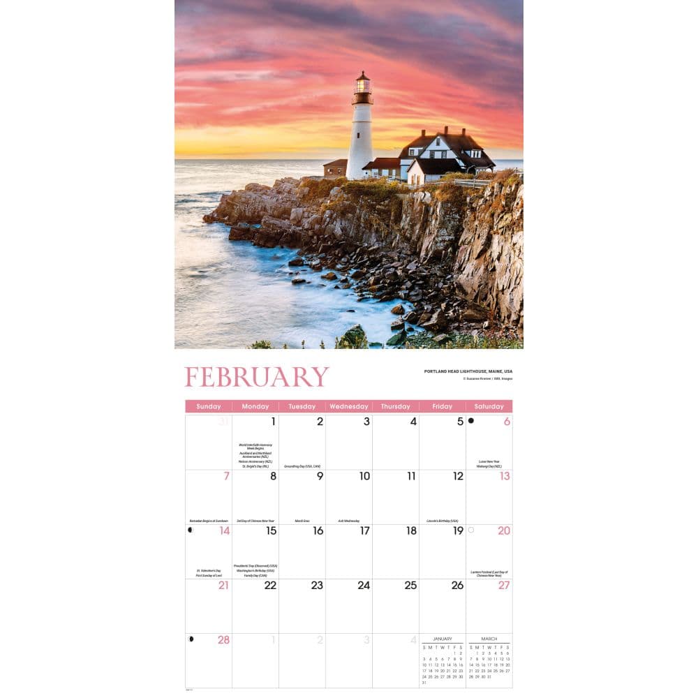 Lighthouses 2027 Wall Calendar Second Alternate Image