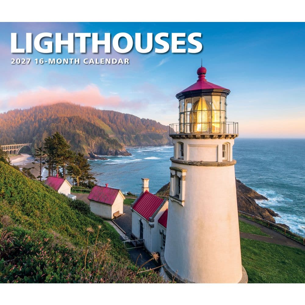 Lighthouses 2027 Deluxe Wall Calendar Main Product Image