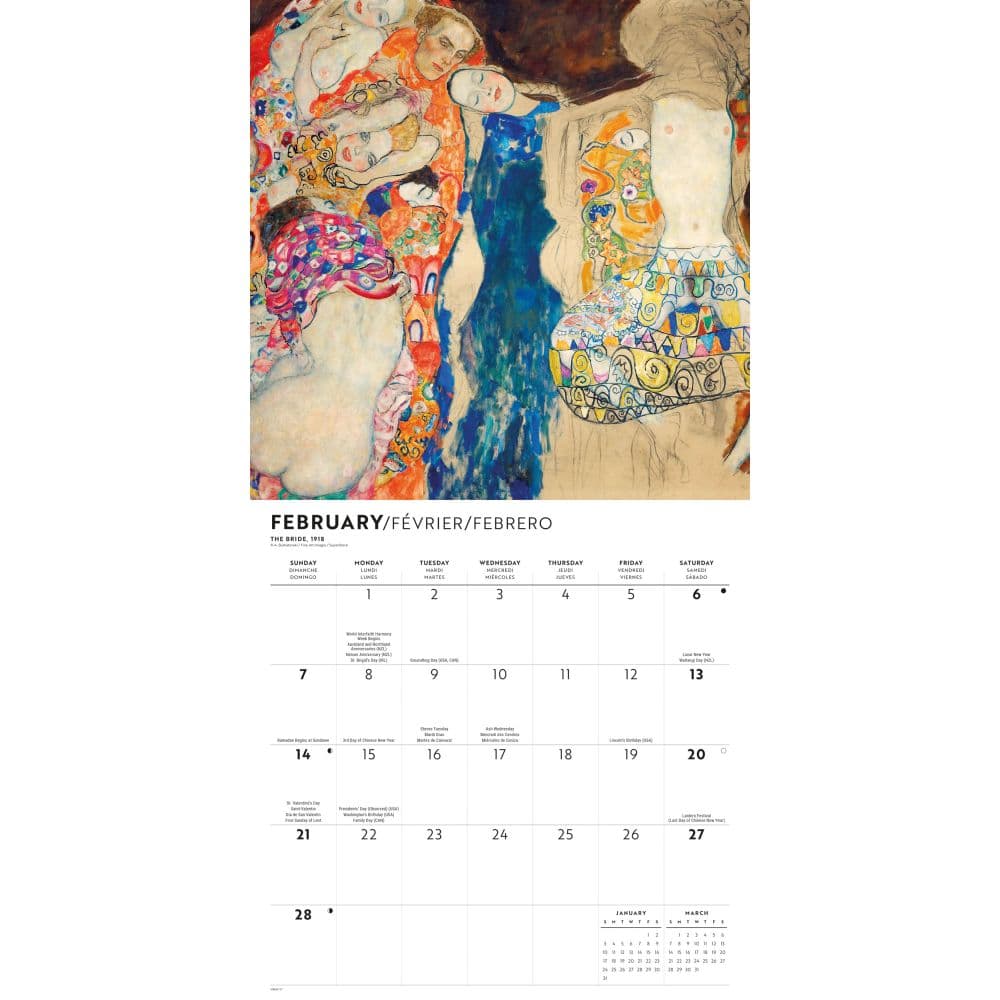 Klimt 2027 Wall Calendar Second Alternate Image