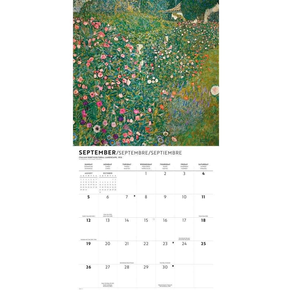 Klimt 2027 Wall Calendar Fourth Alternate Image