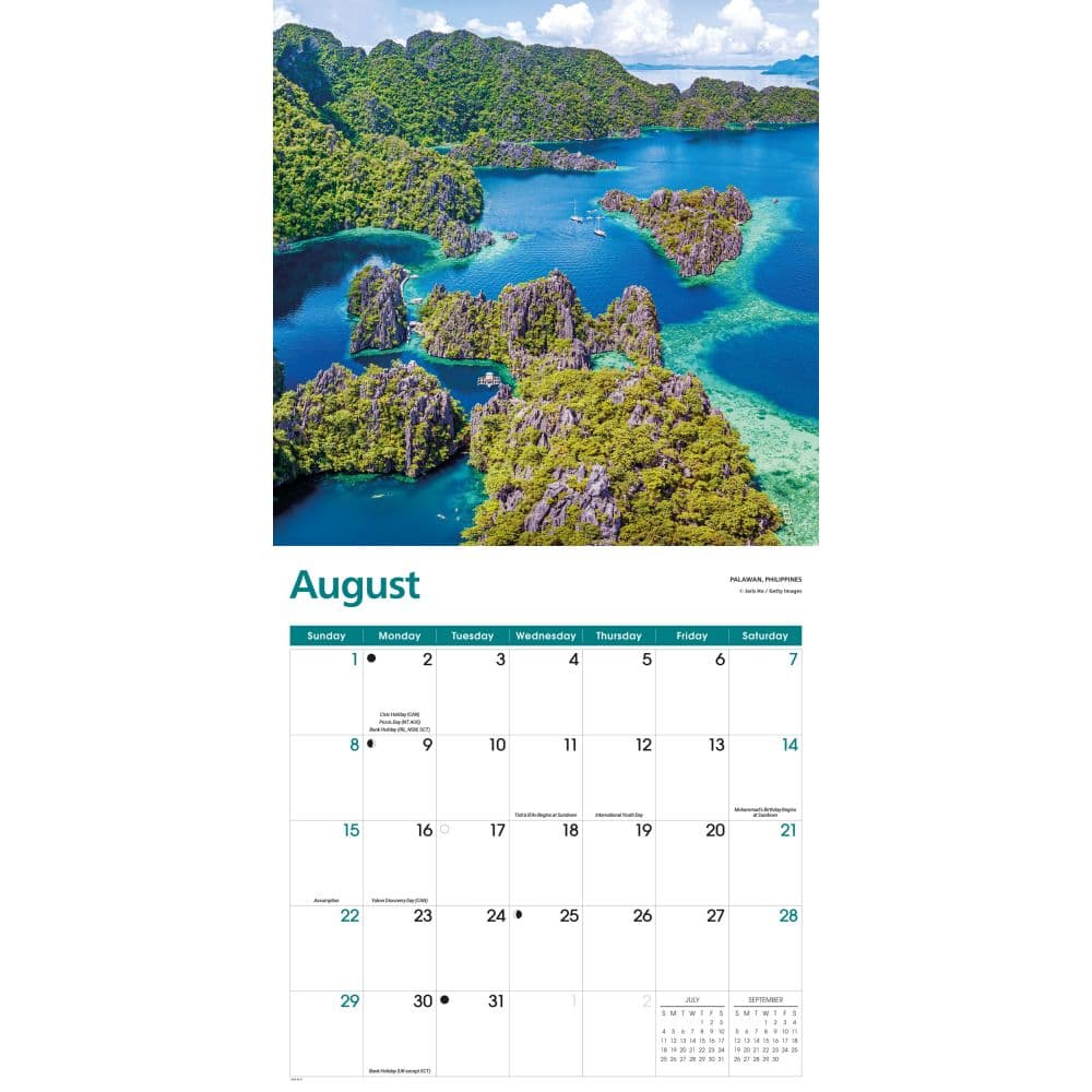 Islands 2027 Wall Calendar Fourth Alternate Image
