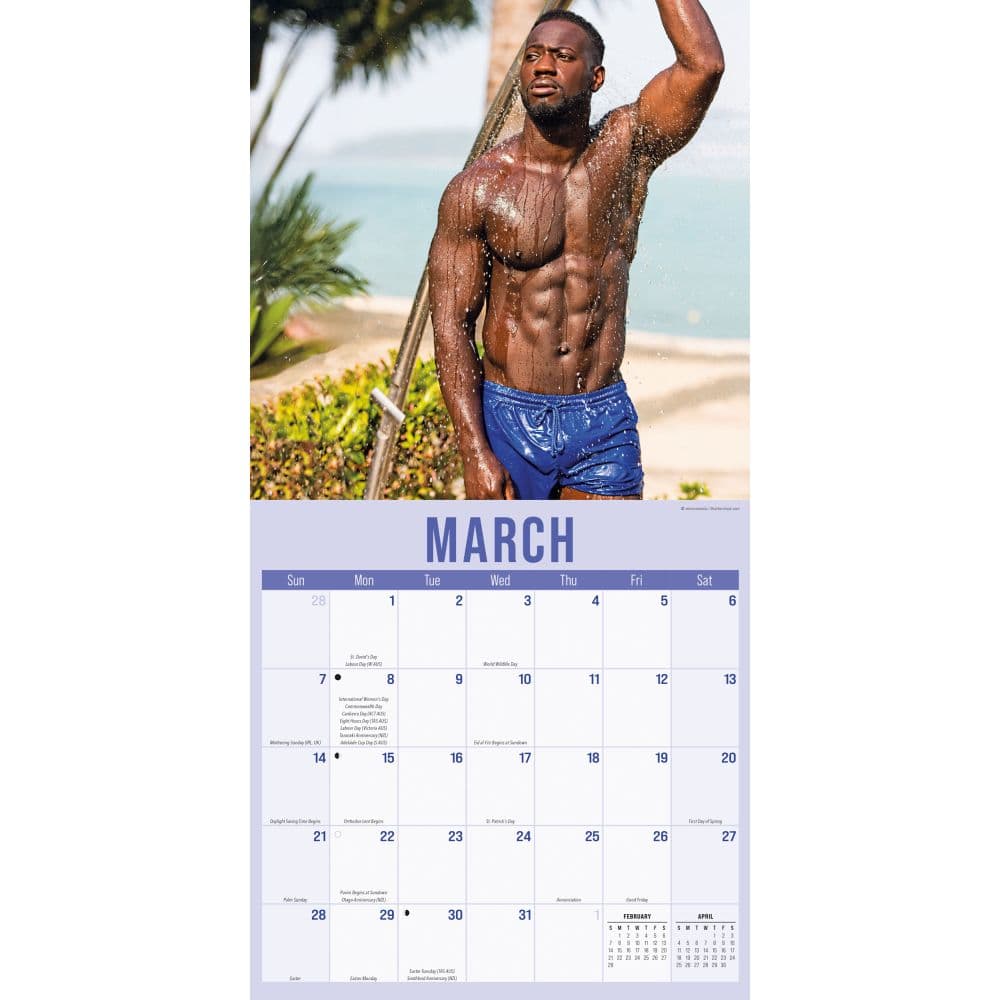 Hunks in Trunks 2027 Wall Calendar Second Alternate Image