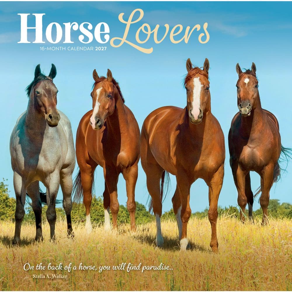 Horse Lovers 2027 Wall Calendar Main Product Image