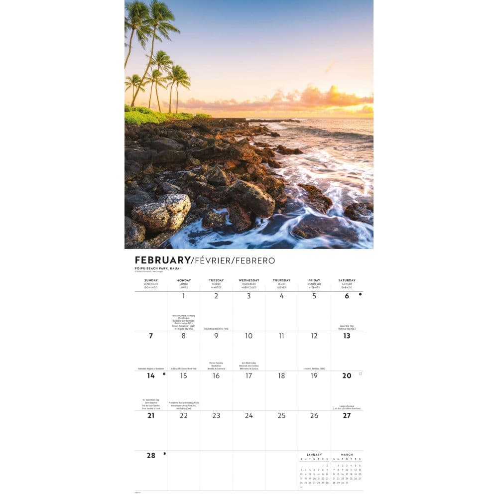 Hawaii 2027 Wall Calendar Second Alternate Image