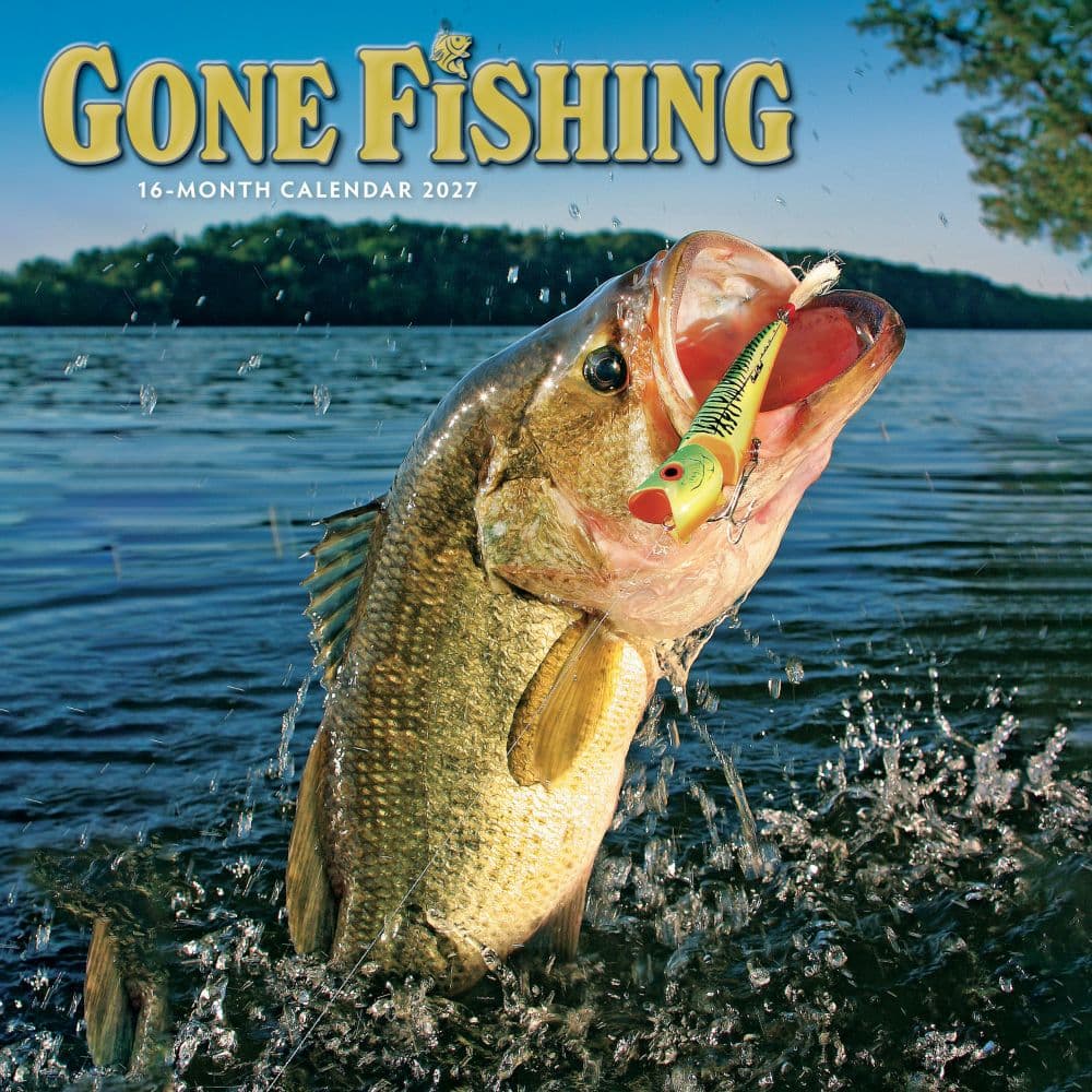 Gone Fishing 2027 Wall Calendar